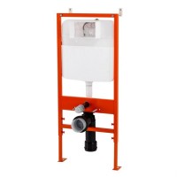 Инсталляция BelBagno BB026/BB041CR для подвесного унитаза с клавишей смыва, цвет хром