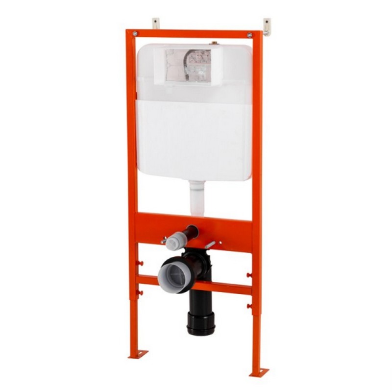 Инсталляция BelBagno BB026/BB044NERO для подвесного унитаза с клавишей смыва, цвет черный матовый