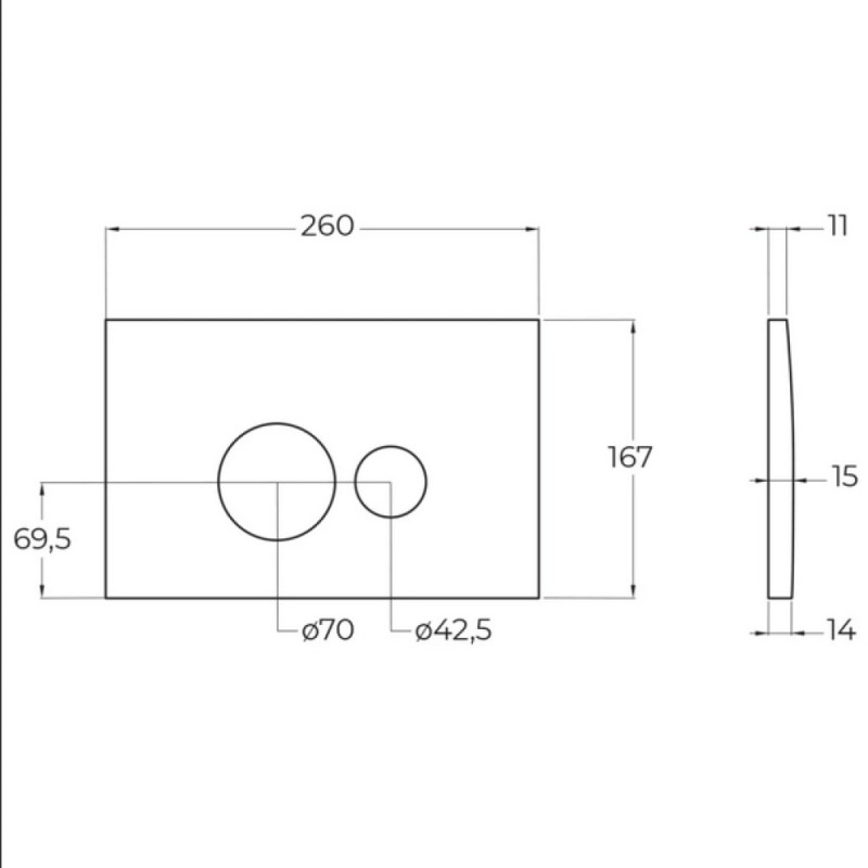 Инсталляция BelBagno BB026/BB082BL для подвесного унитаза с клавишей смыва, цвет белый