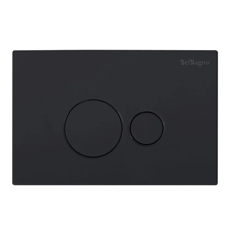 Инсталляция BelBagno BB026/BB084NERO для подвесного унитаза с клавишей смыва, цвет черный матовый