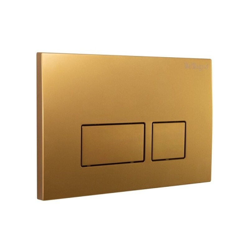 Клавиша смыва BelBagno BB043ORO.MAT, механическая, цвет золото матовое