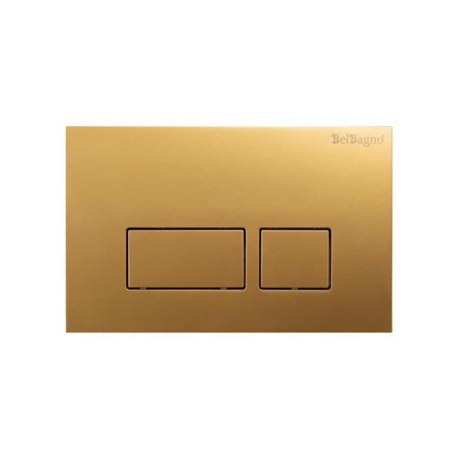 Клавиша смыва BelBagno BB043ORO.MAT, механическая, цвет золото матовое