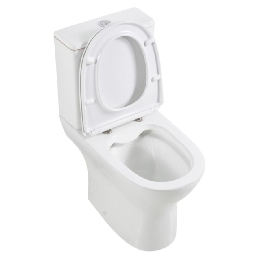 Напольный унитаз BelBagno LOUNGE, безободковый, сиденье soft close, белый, BB045/051T/BB045CPR/SC