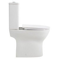 Напольный унитаз BelBagno LOUNGE, безободковый, сиденье soft close, белый, BB045/051T/BB045CPR/SC