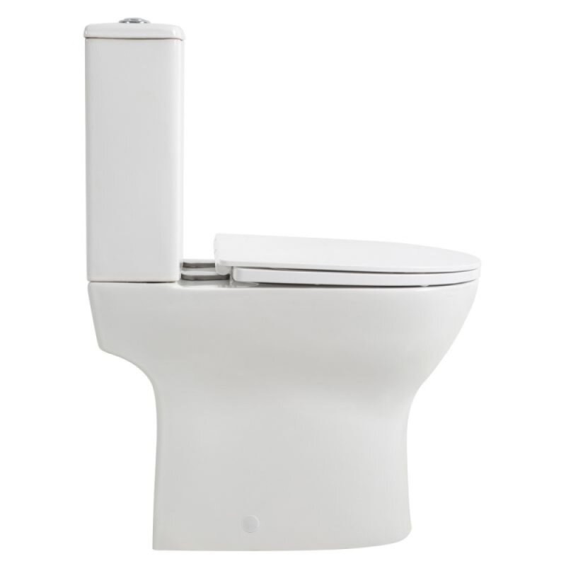 Напольный унитаз BelBagno LOUNGE, безободковый, сиденье soft close, белый, BB045/051T/BB045CPR/SC