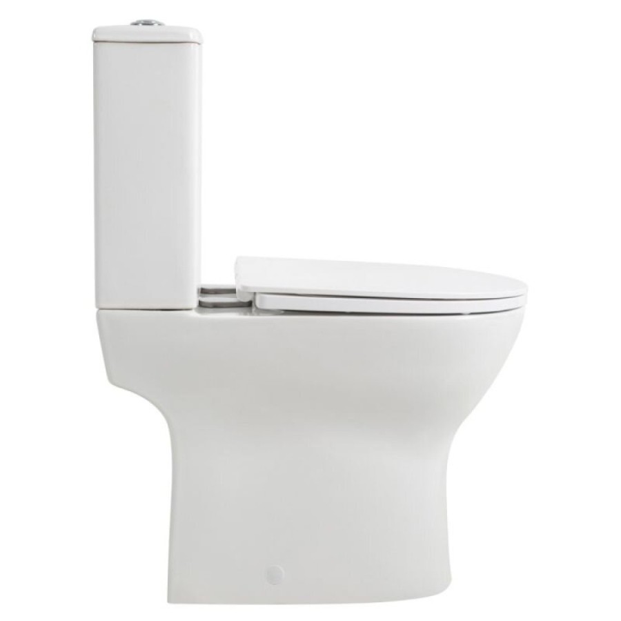 Напольный унитаз BelBagno LOUNGE, безободковый, сиденье soft close, белый, BB045/051T/BB045CPR/SC