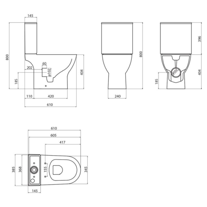 Напольный унитаз BelBagno LOUNGE, безободковый, сиденье soft close, белый, BB045/051T/BB045CPR/SC