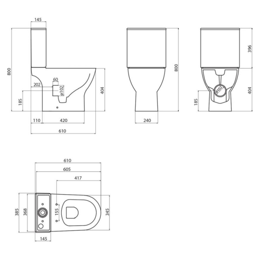 Напольный унитаз BelBagno LOUNGE, безободковый, сиденье soft close, белый, BB045/051T/BB045CPR/SC