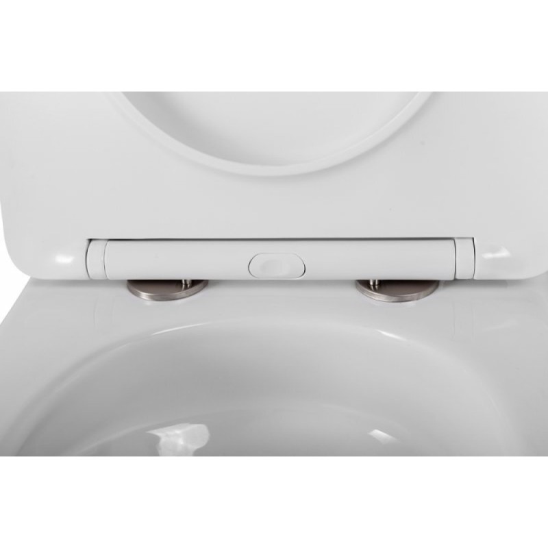 Унитаз подвесной BelBagno Sfera-TOR BB046CH-TOR/SC безободковый, смыв Tornado, сиденье микролифт, белый