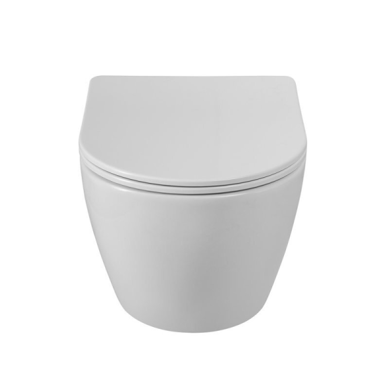 Унитаз подвесной BelBagno Sfera-TOR BB046CH-TOR/SC безободковый, смыв Tornado, сиденье микролифт, белый