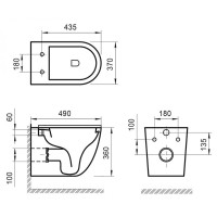 Подвесной унитаз BelBagno Sfera-R BB046CHR, безободковый