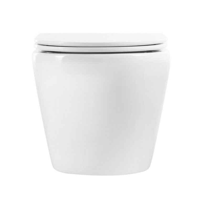 Подвесной унитаз BelBagno Sfera-R BB046CHR/SC, безободковый, сиденье микролифт, белый