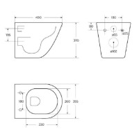 Инсталляция BelBagno с унитазом BelBagno Sfera-R BB046CHR/SC/BB026/BB042BL, сиденье микролифт, клавиша смыва белая, белый, 3 в 1