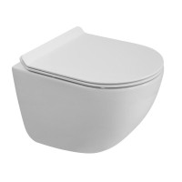 Подвесной унитаз BelBagno Amanda-Tor безободковый, смыв Tornado, белый, BB051CH-TOR-FC