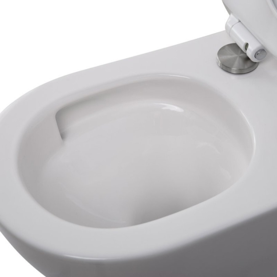 Подвесной унитаз BelBagno Amanda-Tor безободковый, смыв Tornado, белый, BB051CH-TOR-FC