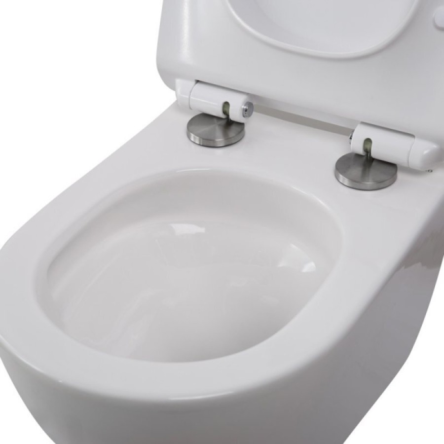 Подвесной унитаз BelBagno Amanda-Tor безободковый, смыв Tornado, белый, BB051CH-TOR-FC