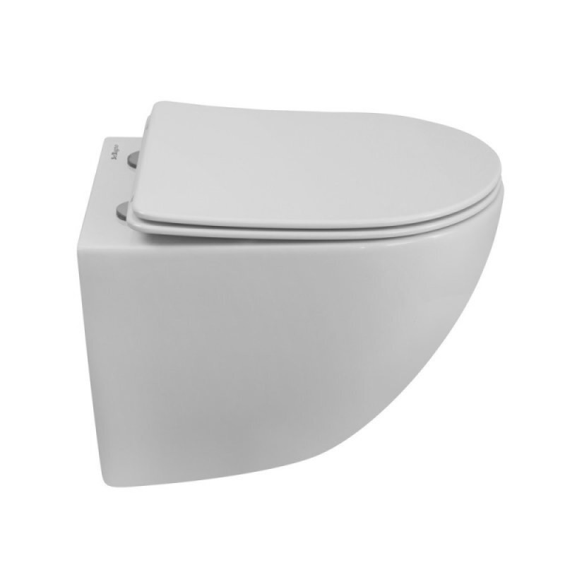 Подвесной унитаз BelBagno Amanda-Tor безободковый, смыв Tornado, белый, BB051CH-TOR-FC