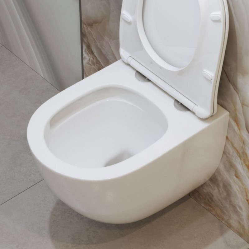 Подвесной унитаз BelBagno Amanda-Tor безободковый, смыв Tornado, белый, BB051CH-TOR-FC