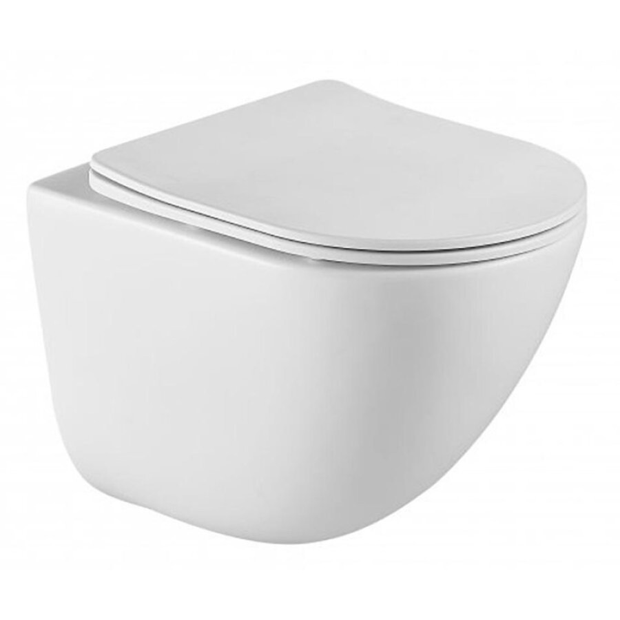 Подвесной безободковый унитаз BelBagno Amanda BB051CHR, белый