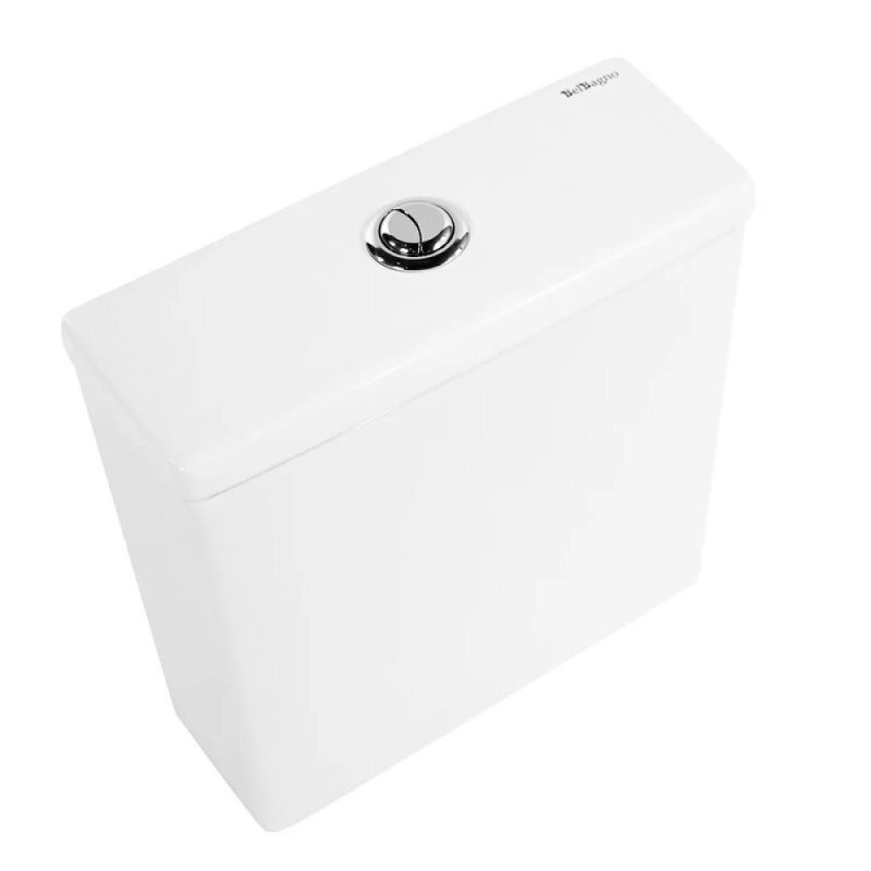Напольный безободковый унитаз BelBagno Amanda BB051CPR/BB051T/BB051SC, сиденье микролифт, белый
