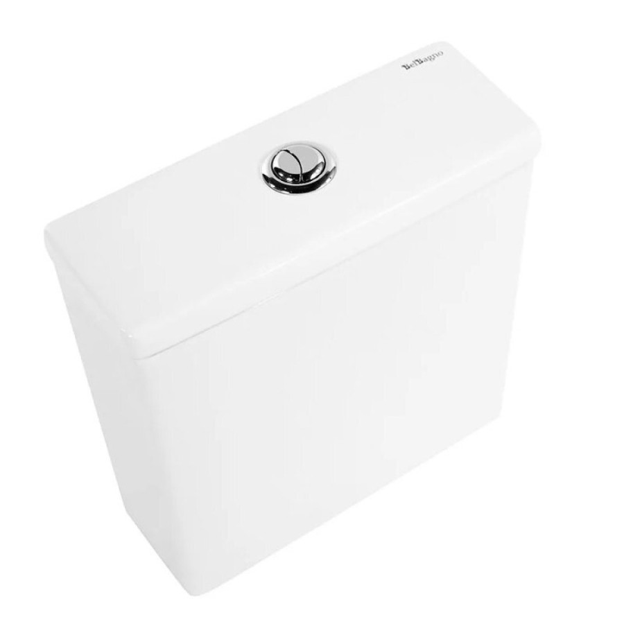 Напольный безободковый унитаз BelBagno Amanda BB051CPR/BB051T/BB051SC, сиденье микролифт, белый