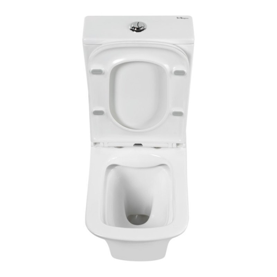 Напольный унитаз-компакт BelBagno Marmi BB052CPR безободковый с бачком BB052T