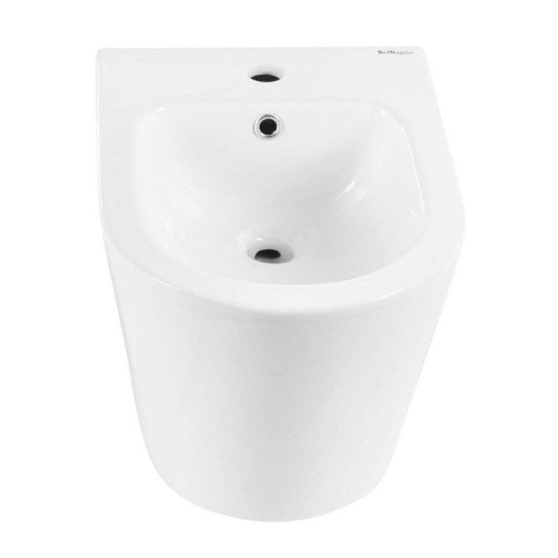 Подвесное биде BelBagno Flay BB053BH-R, белое