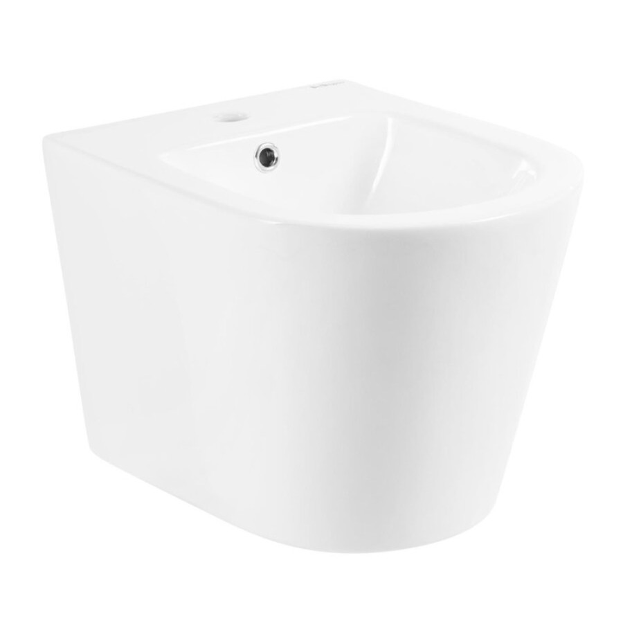 Подвесное биде BelBagno Flay BB053BH-R, белое