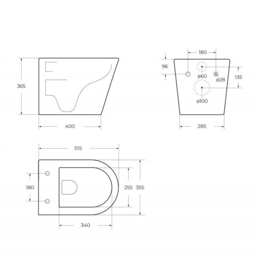 Подвесной безободковый унитаз BelBagno Flay-R BB053CHR/SC, сиденье микролифт, белый