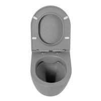 Унитаз подвесной BelBagno Colorato BB062CHR-GR безободковый, цвет серый
