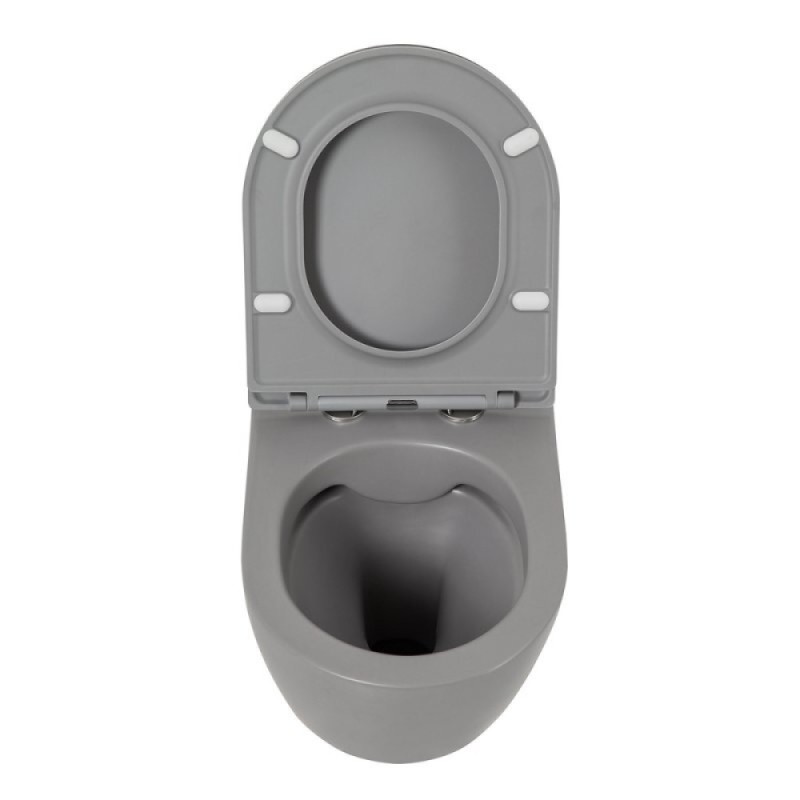Унитаз подвесной BelBagno Colorato BB062CHR-GR безободковый, цвет серый