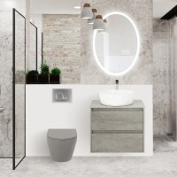 Унитаз подвесной BelBagno Colorato BB062CHR-GR безободковый, цвет серый