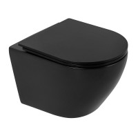 Инсталляция BelBagno BB062CHR-MB/BB062SC-MB/BB002-80/BB007-PR-NERO.M, с унитазом BelBagno Colorato, сиденье с микролифтом, клавиша черная, комплект