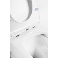 Инсталляция BelBagno Onda BB066CHR/BB870SC/BB002-80/BB014-SR-BIANCO, с белым унитазом, сиденье микролифт, клавиша смыва белая