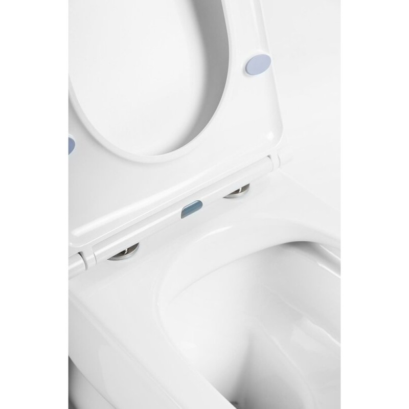 Инсталляция BelBagno Onda BB066CHR/BB870SC/BB002-80/BB014-SR-BIANCO, с белым унитазом, сиденье микролифт, клавиша смыва белая