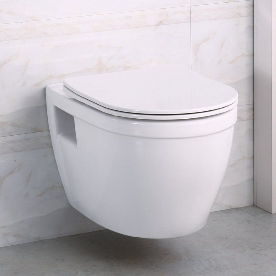 Подвесной унитаз BelBagno Loto BB070CHR/SC, безободковый, сиденье в комплекте