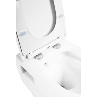 Подвесной унитаз BelBagno Loto BB070CHR/SC, безободковый, сиденье в комплекте