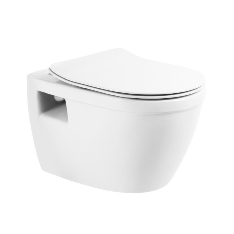 Подвесной унитаз BelBagno Loto BB070CHR/SC, безободковый, сиденье в комплекте