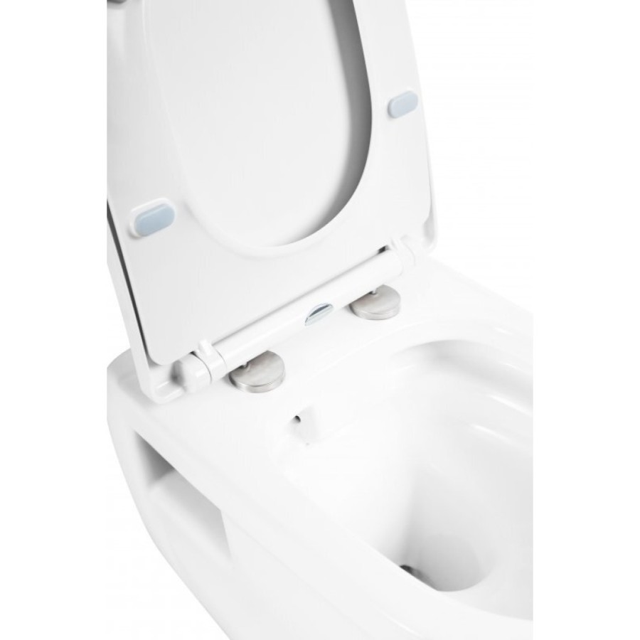 Инсталляция BelBagno с унитазом BelBagno Loto BB070CHR, тонкое сиденье с микролифтом, клавиша хром, комплект 4 в 1
