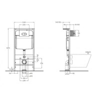 Инсталляция BelBagno BB070CHR/SC/BB026/BB042BL, с унитазом BelBagno Loto, сиденье с микролифтом, клавиша белый, комплект