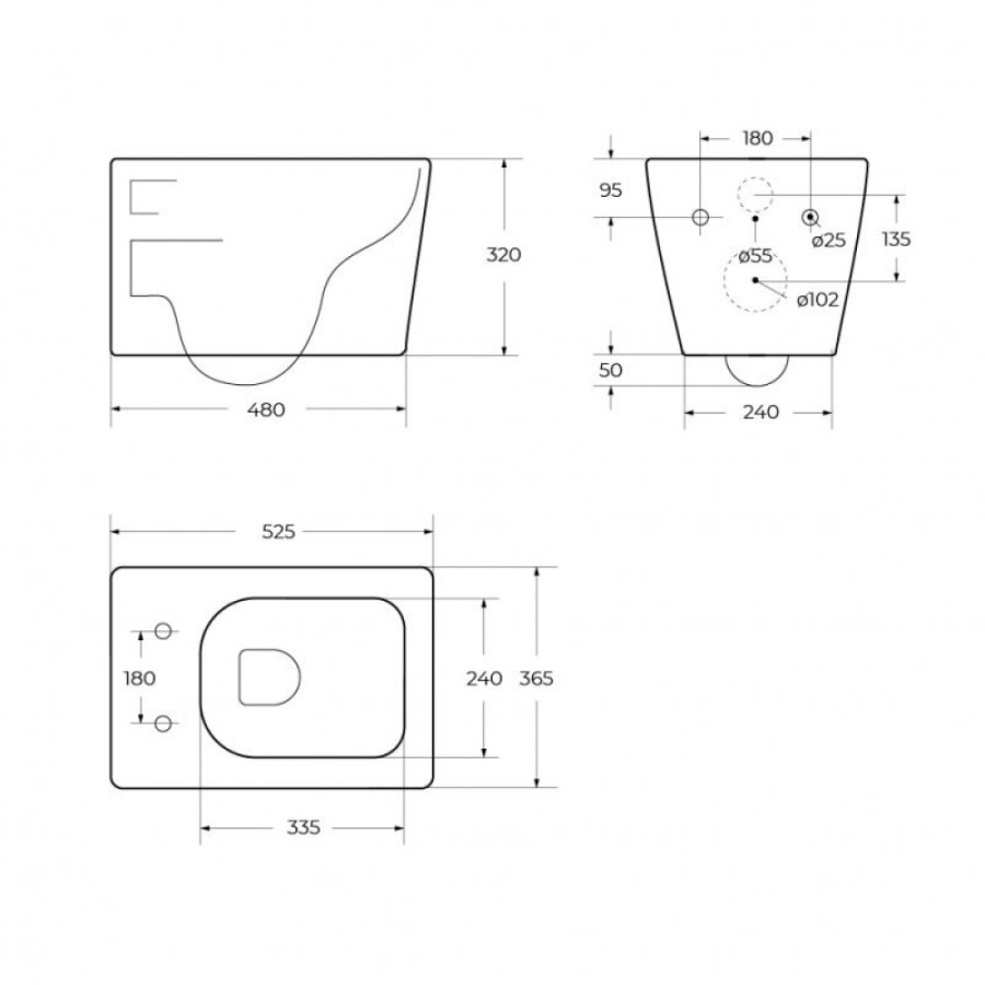 Подвесной унитаз BelBagno Tornado Luce-Tor BB076CH-TOR/SC, безободковый, сиденье микролифт, белый