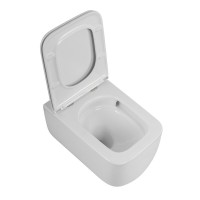 Подвесной унитаз BelBagno Tornado Luce-Tor BB076CH-TOR/SC, безободковый, сиденье микролифт, белый