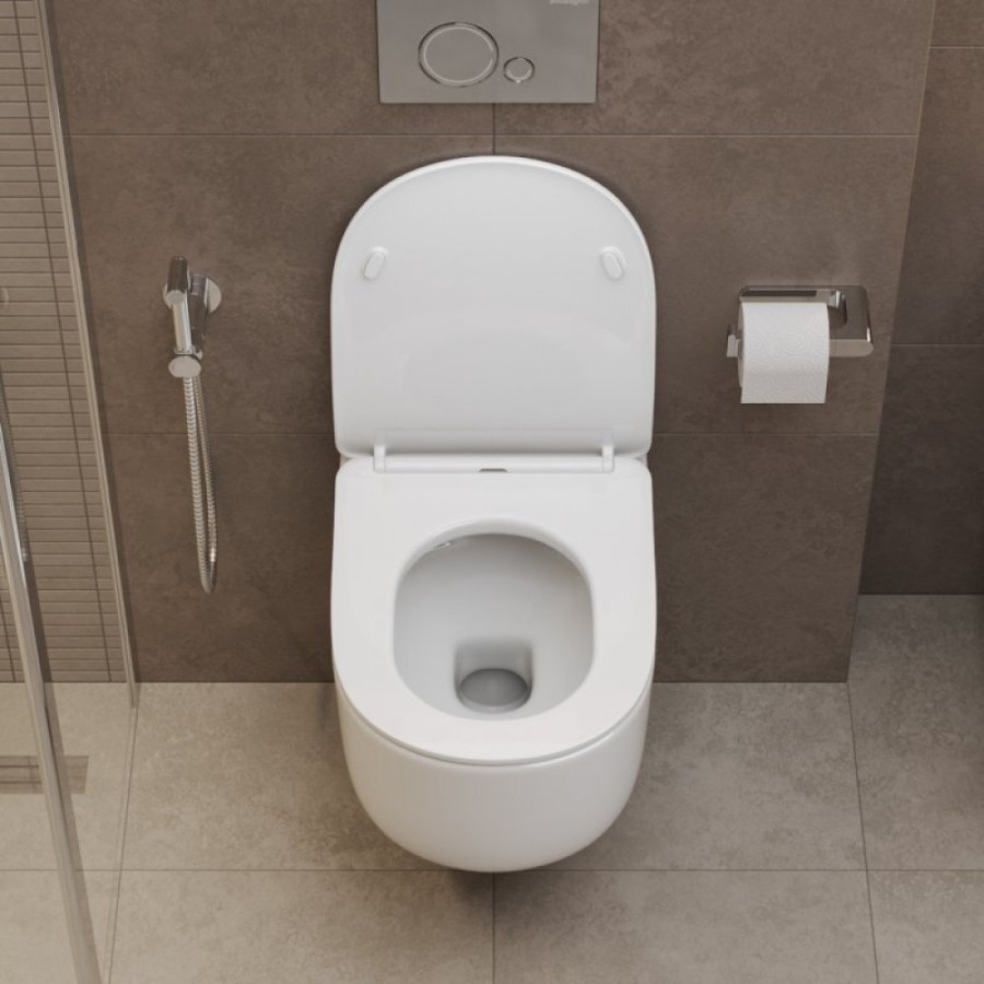 Подвесной унитаз BelBagno Soft-tor, BB084CH-TOR, безободковый, белый