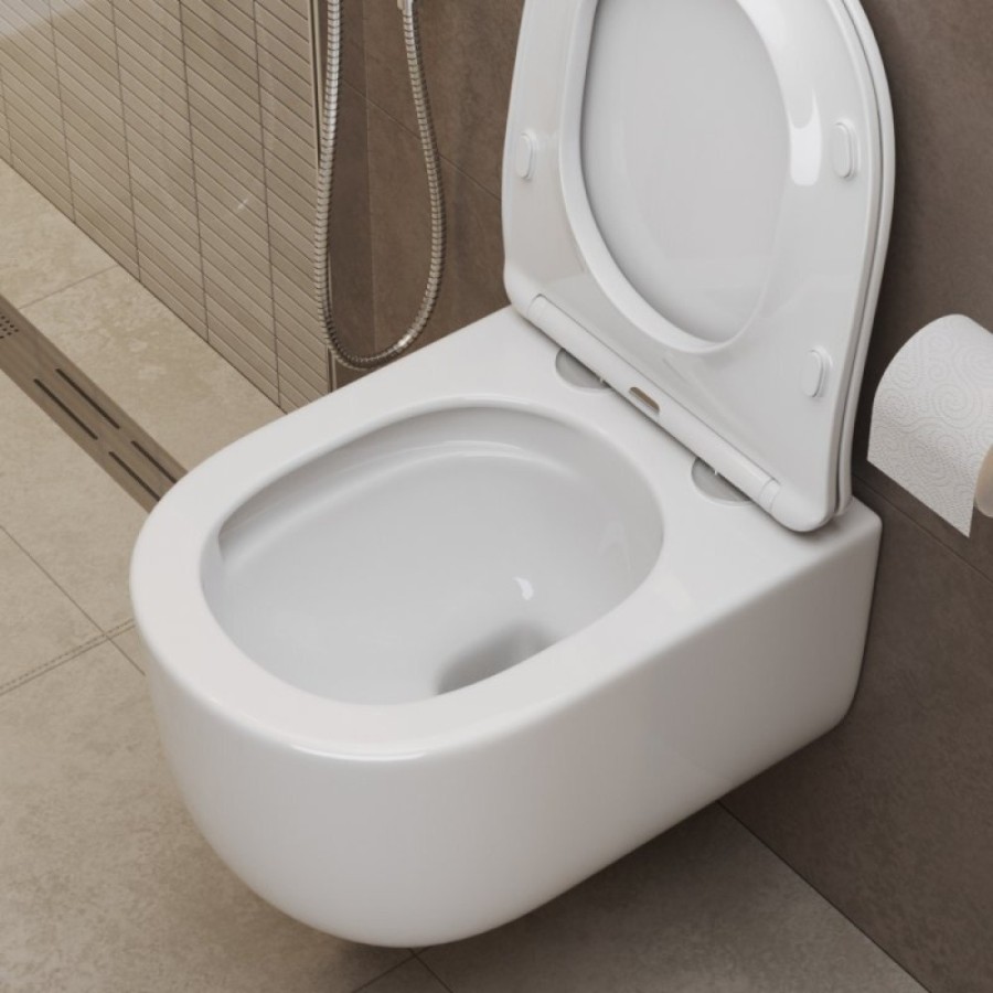 Подвесной унитаз BelBagno Soft-tor, BB084CH-TOR, безободковый, белый