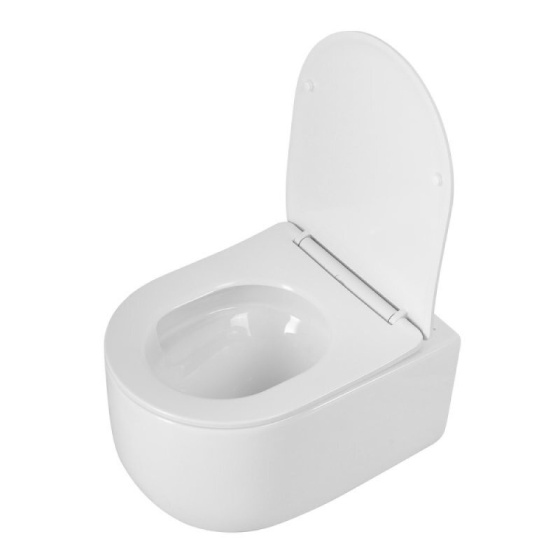Подвесной унитаз BelBagno Soft-tor, BB084CH-TOR/SC, безободковый, сиденье микролифт, белый