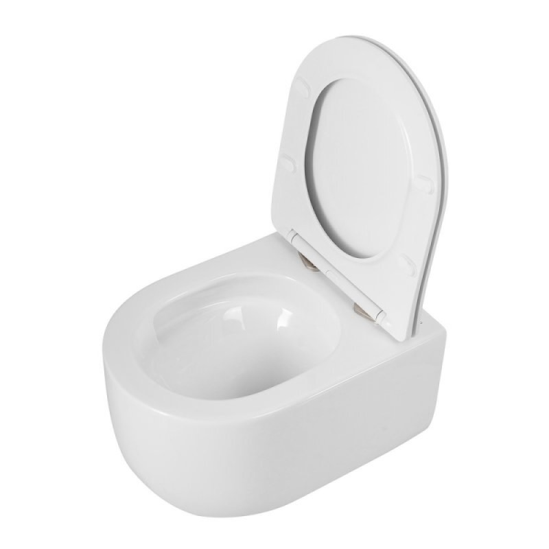 Подвесной унитаз BelBagno Soft-tor, BB084CH-TOR/SC, безободковый, сиденье микролифт, белый