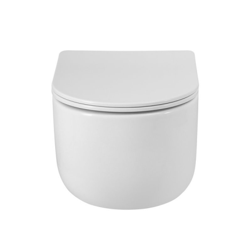 Подвесной унитаз BelBagno Soft-tor, BB084CH-TOR/SC, безободковый, сиденье микролифт, белый