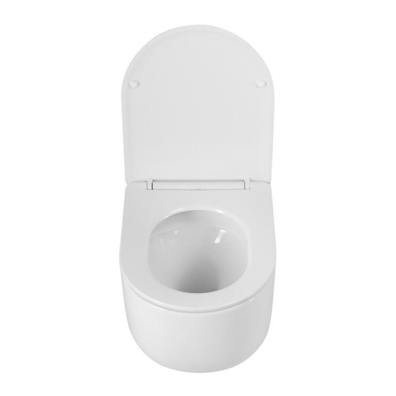 Подвесной унитаз BelBagno Soft-tor, BB084CH-TOR/SC, безободковый, сиденье микролифт, белый