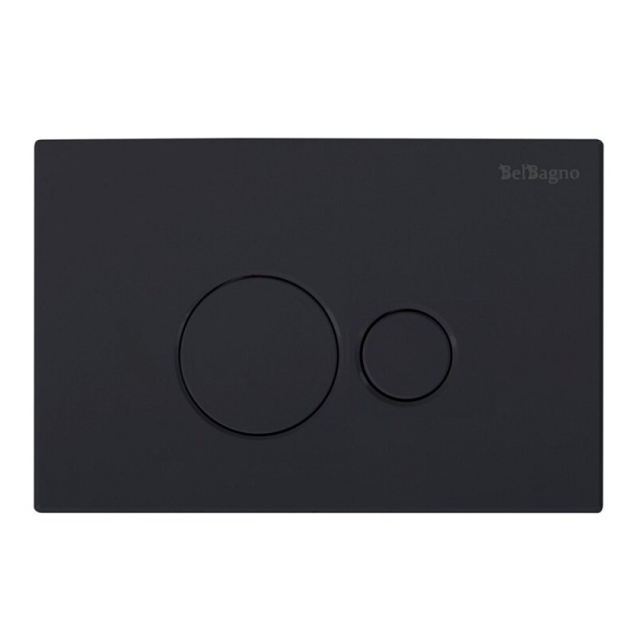 Клавиша смыва BelBagno BB084NERO, механическая, цвет черный матовый