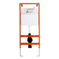 Инсталляция BelBagno для подвесного унитаза, клавиша хром, BB097SET.R.CR